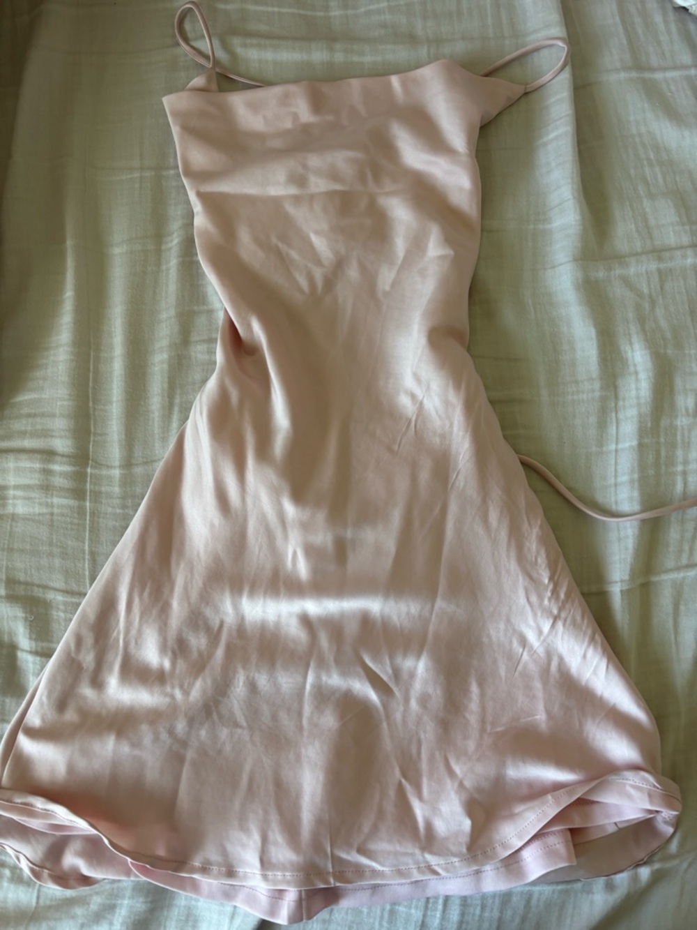 princess polly Slip Midi Dress in Blush Pink